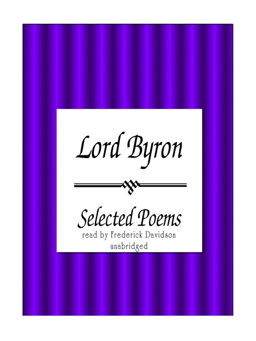 Titeldetaljer för Lord Byron: Selected Poems av Lord Byron - Tillgänglig